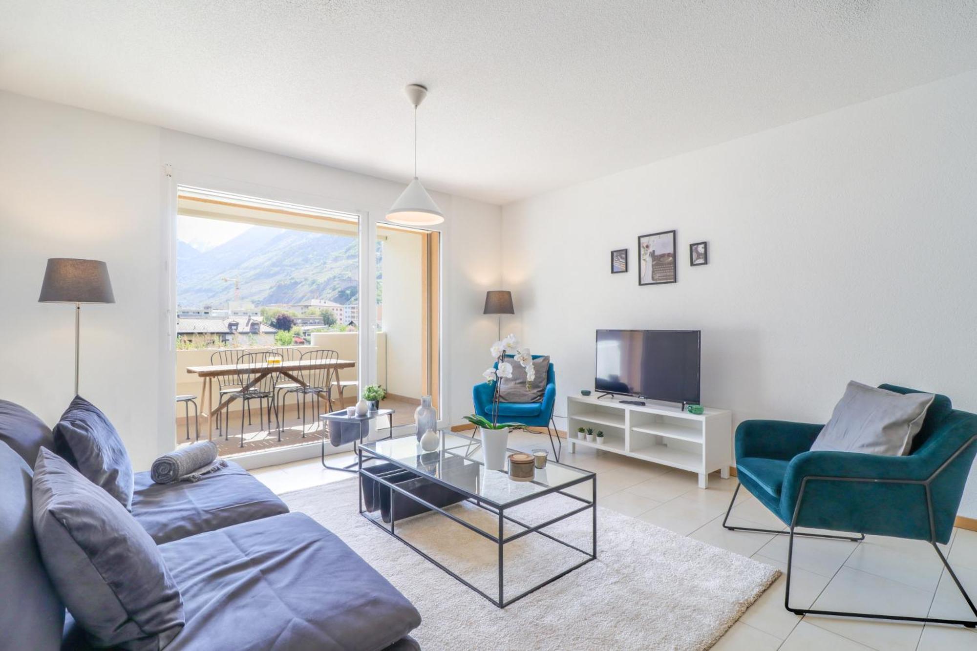 Nice Apartment Ideally Located In Martigny Luaran gambar